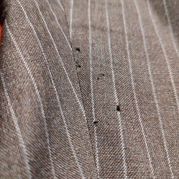 3-piece Brown Pinstripe suit - Picture 4 of 11